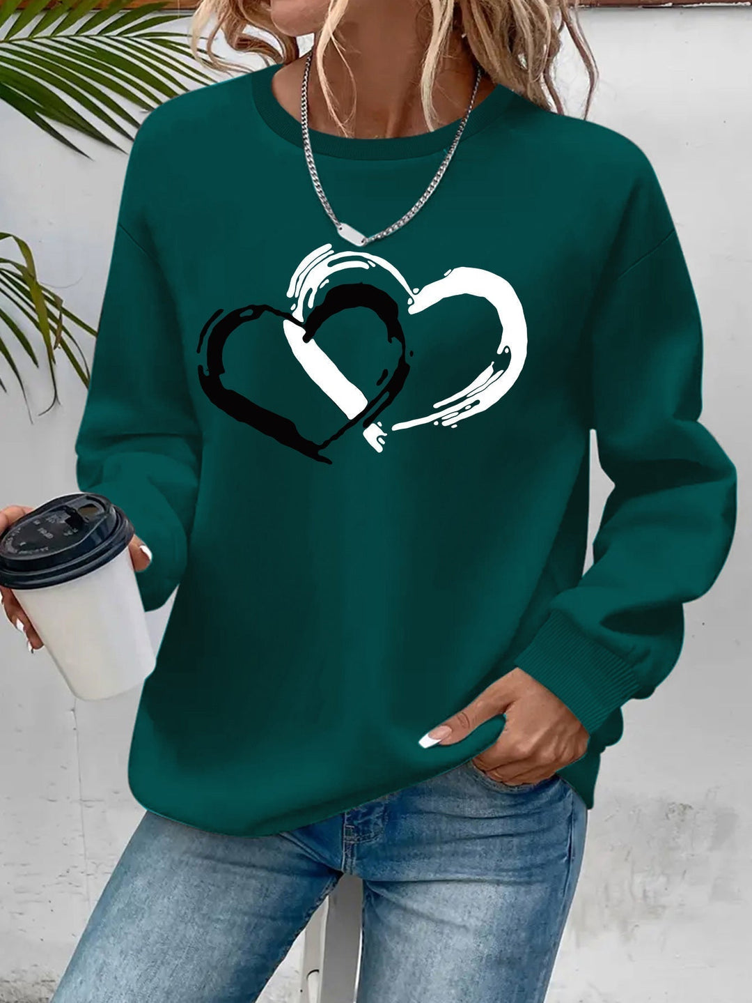 Sharyn | Elegancki Sweter z Sercem