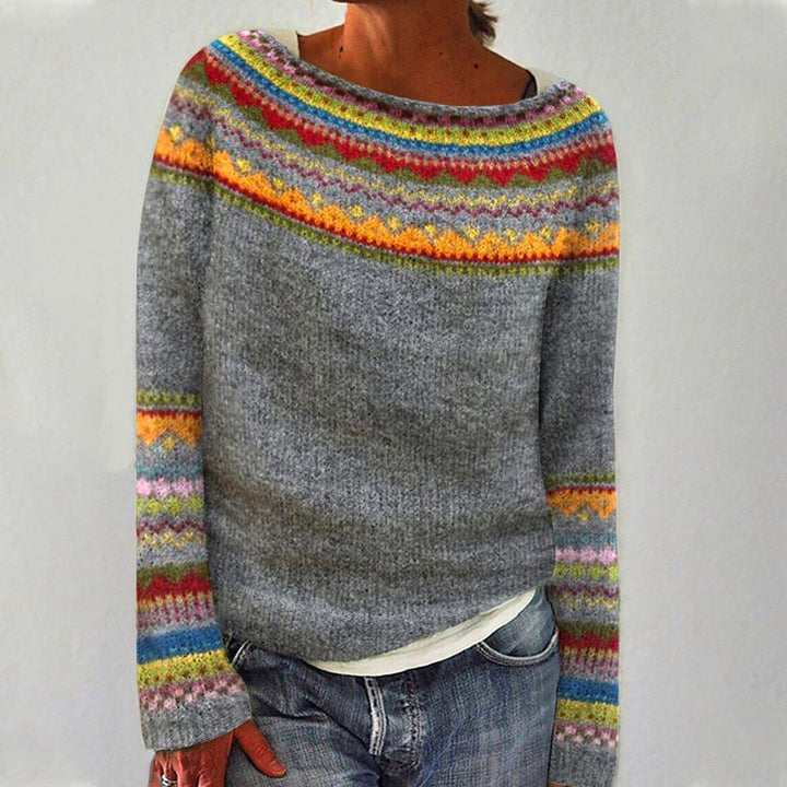 Nina | Sweter dziergany w stylu vintage
