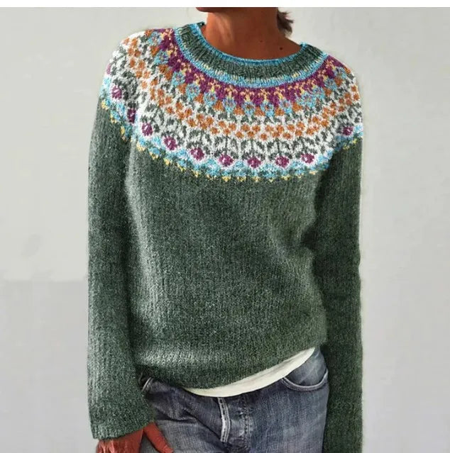 Nina | Sweter dziergany w stylu vintage