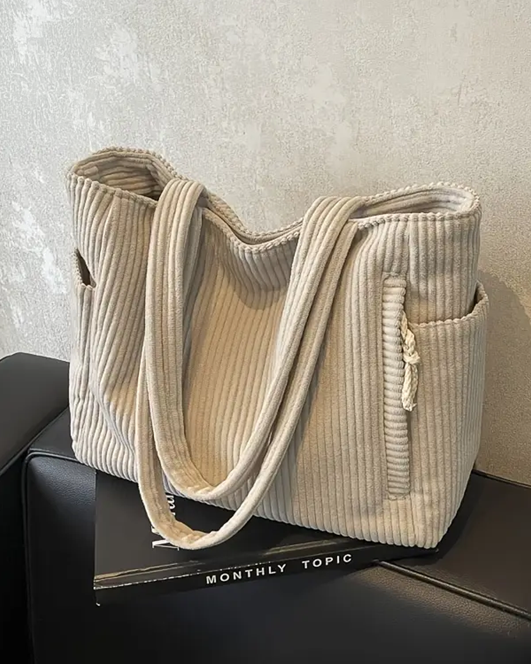 Tilda – Torba Ribbed z detalami ze sznurka