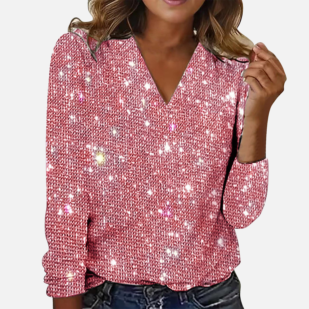 Jade | Bluzka V-Neck Diamond