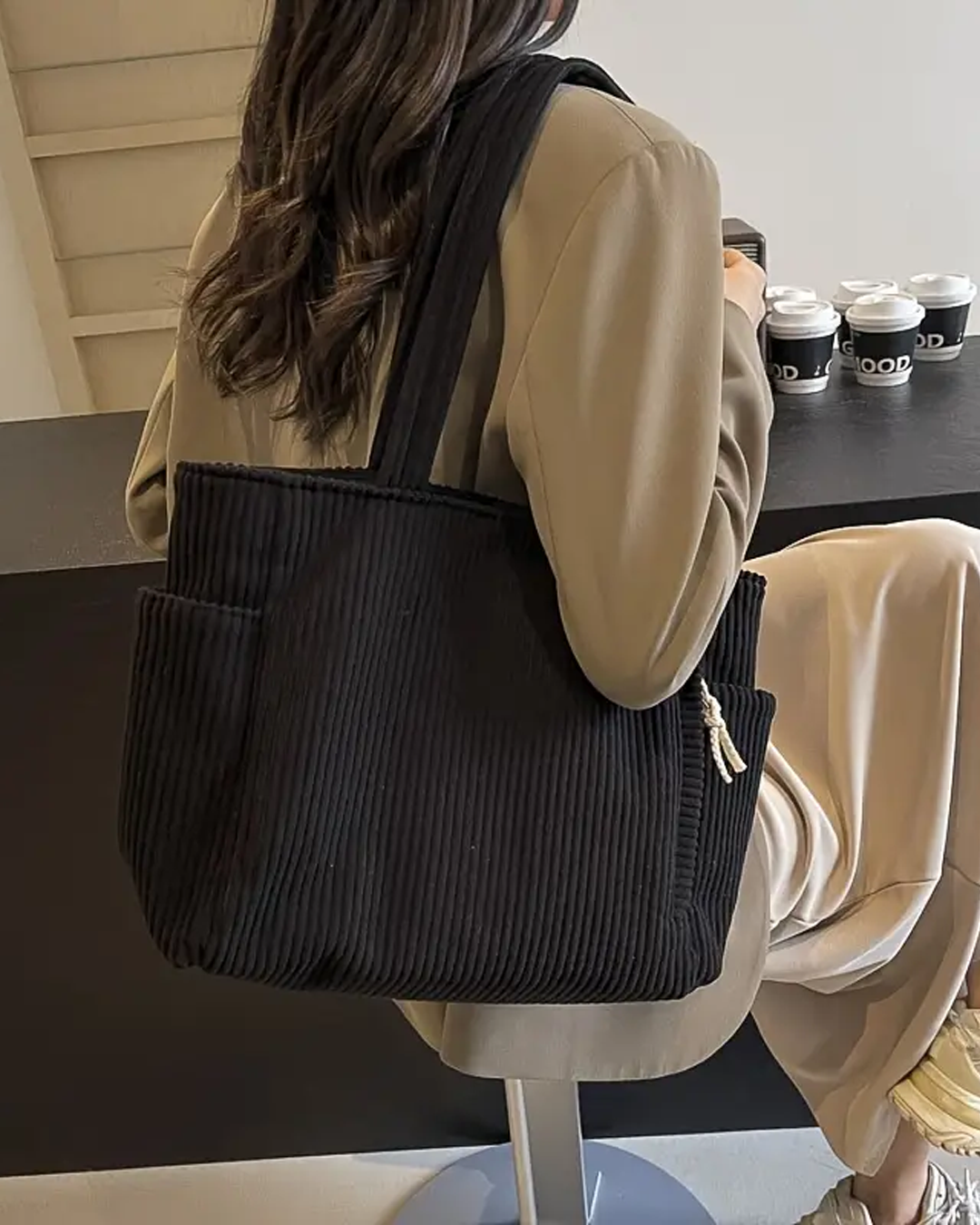 Tilda – Torba Ribbed z detalami ze sznurka