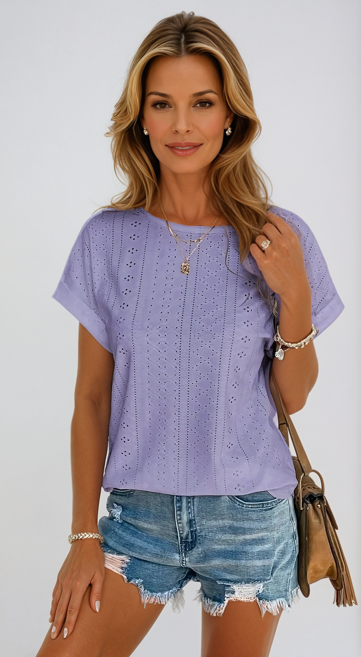 Becky™ | Top z oczkami – fason swobodny