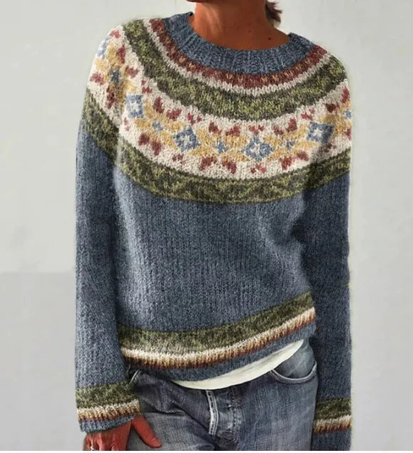 Nina | Sweter dziergany w stylu vintage