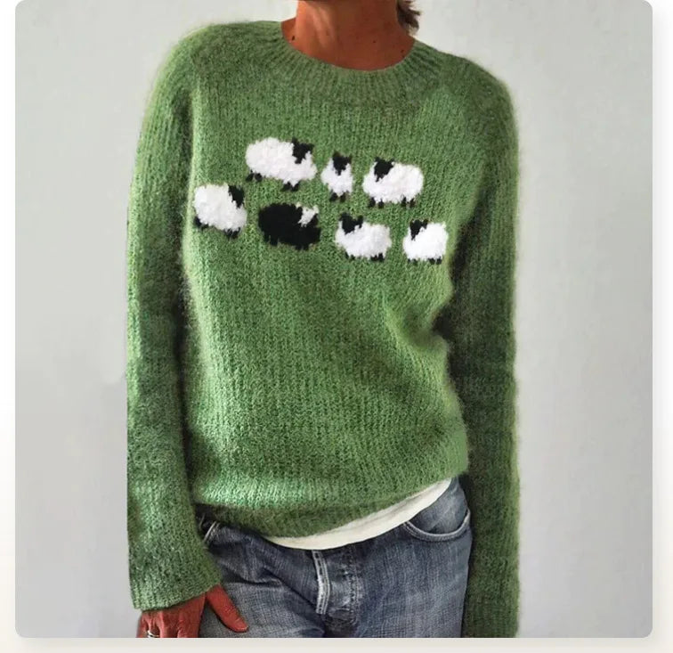 Nina | Sweter dziergany w stylu vintage