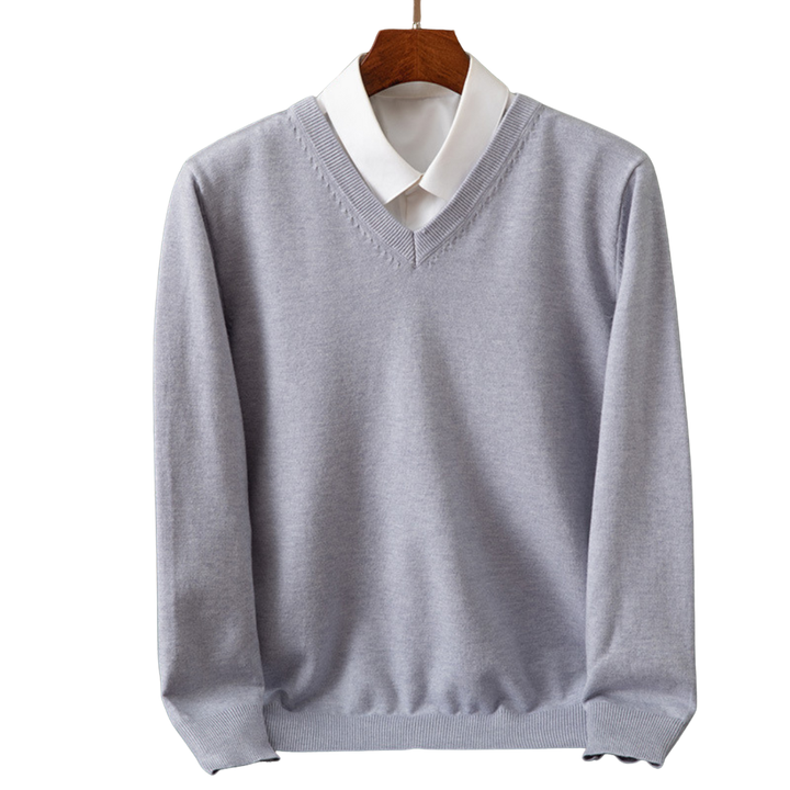 Bexford | Sweter z dekoltem w serek z czystego kaszmiru