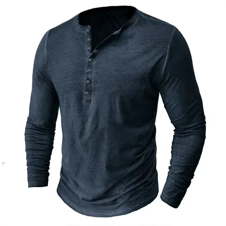 Cyril™ | Koszulka Henley z długim rękawem