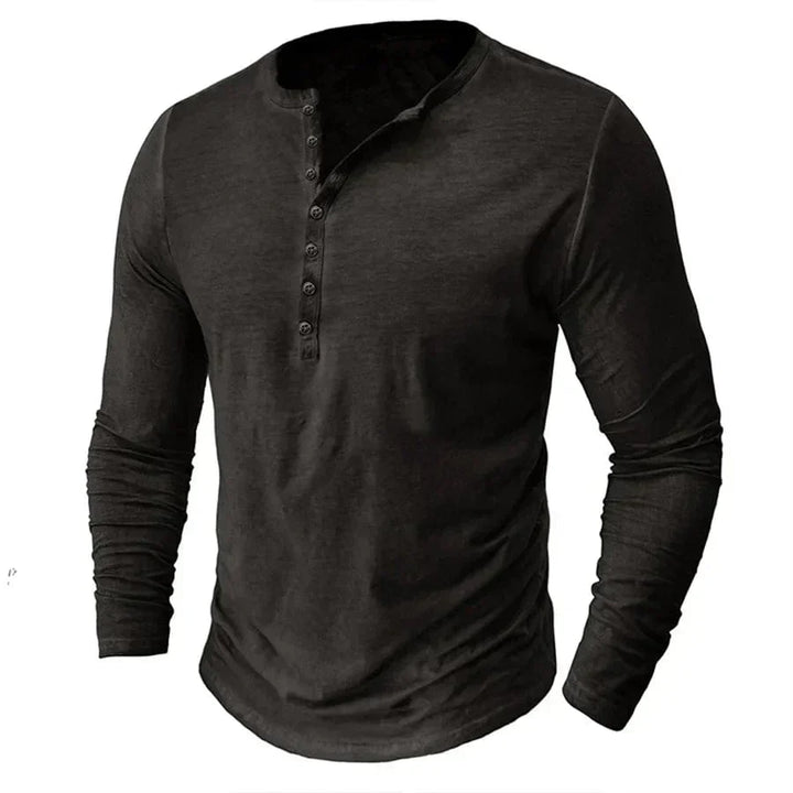 Cyril™ | Koszulka Henley z długim rękawem