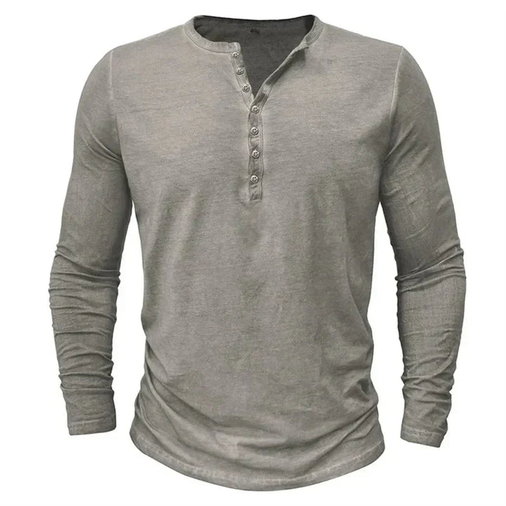 Cyril™ | Koszulka Henley z długim rękawem