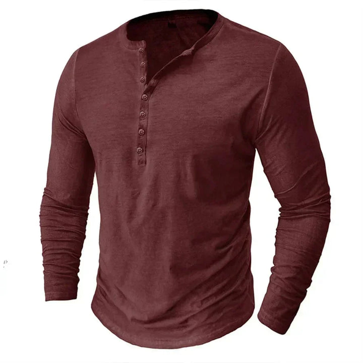 Cyril™ | Koszulka Henley z długim rękawem