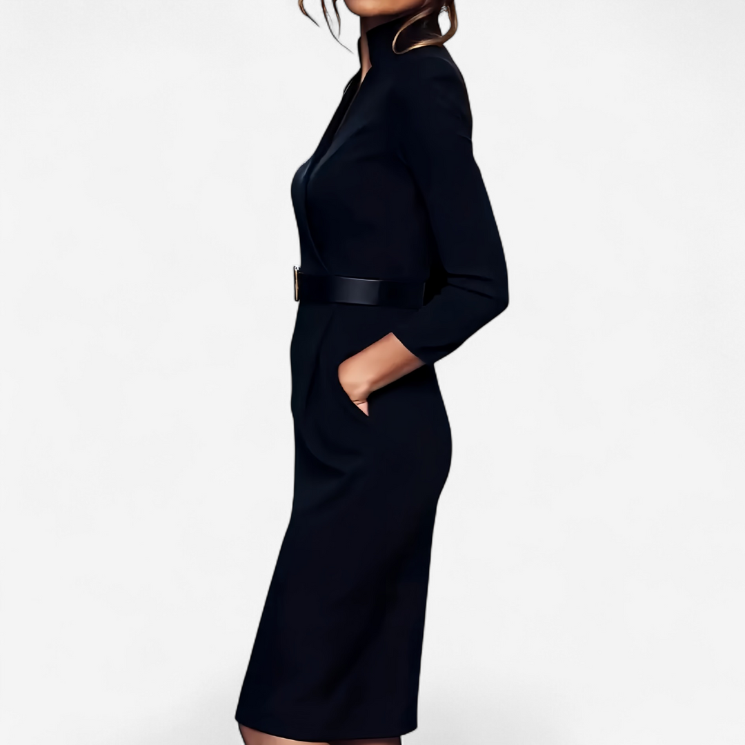Mila | Elegancka Sukienka z Paskiem