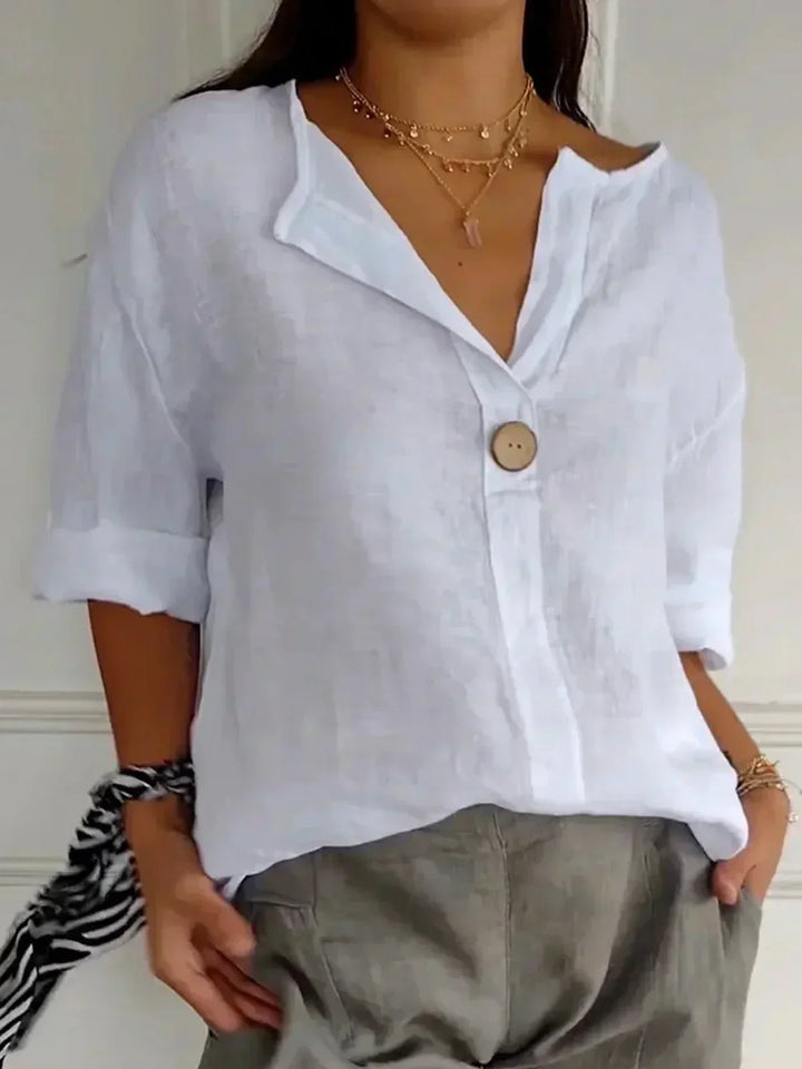 Jessa™ | Bluzka Casual z dekoltem w serek