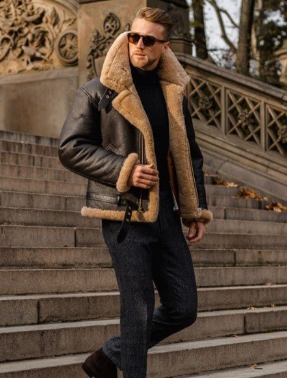 Kristian ™ | Kurtka z futerka imitującego kożuch