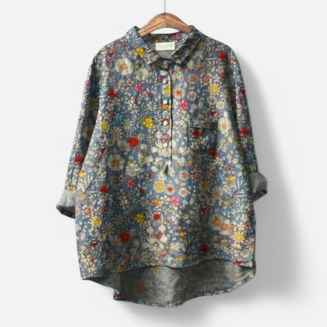 Kiara™ | Stylowa kwiecista bluzka o luźnym kroju